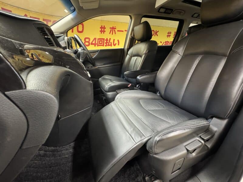 ELGRAND エルグランド ライダー 黒本革シート マニュアルシート 【総合評価優良車】【車検2年付】