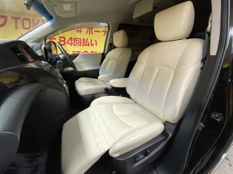 ELGRAND エルグランド ライダー 白本革シートマニュアルシート 【特別仕様車】