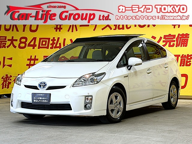 PRIUS　プリウス　S　【サンルーフ】【車検２年付】【タイヤ４本新品】