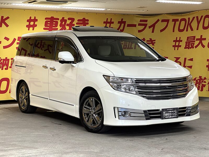 ELGRAND エルグランド ライダー 白本革シート仕様 パワーシート 【特別仕様車】【4WD】【車検2年付】