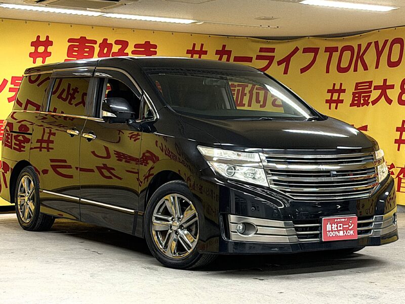 ELGRAND エルグランド ライダーブラックライン黒本革シート マニュアルシート【特別仕様車】【車検2年付】