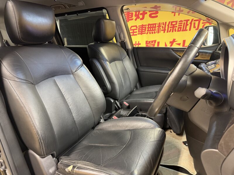 ELGRAND エルグランド ライダーブラックライン黒本革シート マニュアルシート【特別仕様車】【車検2年付】