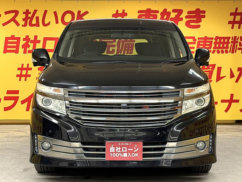 ELGRAND エルグランド ライダーブラックライン黒本革シート マニュアルシート【特別仕様車】【車検2年付】